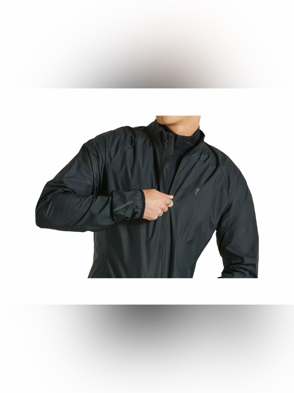 Specialized LS Reflective Vented Full Zip Men's Black Cycling Jacket, size XXL